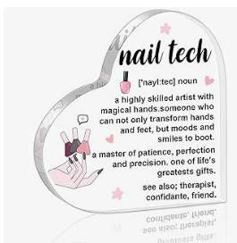 Nail Tech | Heart Shaped Plague Decor